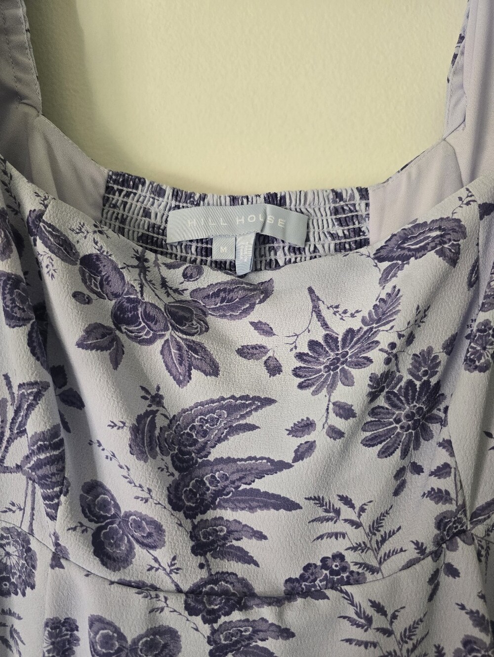 Hill House Matilda Midi Dress Size Medium Lilac Floral Summer Wedding - Picture 6 of 8